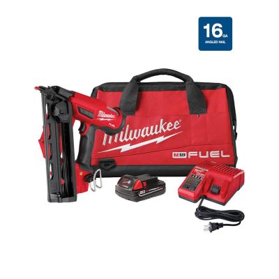 MLW2841-21CT image(0) - M18 FUEL™ 16 Gauge Angled Finish Nailer Kit
