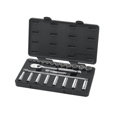 KDT80707 image(0) - 23PC 1/2" DR SAE SOCKET SET (STANDARD/DEEP)