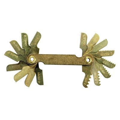 HAN11016 image(0) - 16 LEAF METRIC THREAD PITCH GAUGE