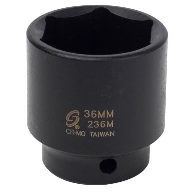 SUN236M image(0) - 1/2 in. Drive Impact Socket, 36 mm