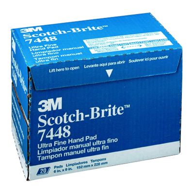 MMM7448 image(0) - 20PK PAD SCOTCH BRITE GRAY ULTRA FINE 20PK