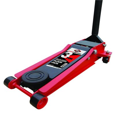 INT302T image(0) - 3 TON LOW-PROFILE FLOOR JACK w/ TWO PIECE HANDLE