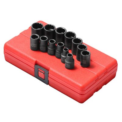 SUN3675 image(0) - 13PC 3/8" DRIVE METRIC 12 PNT SOCKET SET