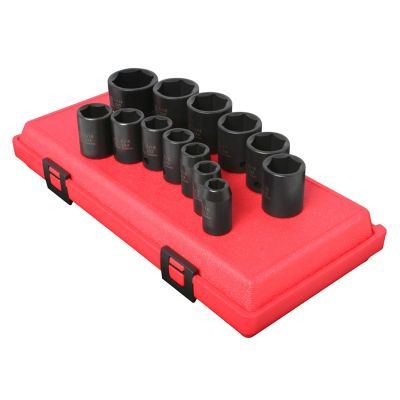 SUN2650 image(0) - SOCKET SET IMPACT 1/2IN. DRIVE 13 PC STD SAE 6 PT