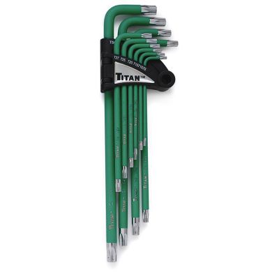 TIT12715 image(0) - 13 Pc. Xtra Long Arm Torx Key Set-Tamper Proof