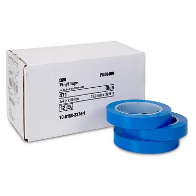 MMM6409 image(0) - PLASTIC TAPE 3/4" BLUE #471