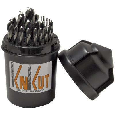 KNK29KK5DB image(0) - KnKut 29 Piece Drill Buddy Jobber Length Drill Bit Set 1/16"-1/2" by 64ths