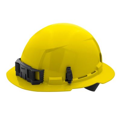 MLW48-73-1103 image(0) - Yellow Full Brim Hard Hat w/4pt Ratcheting Suspension - Type 1, Class E