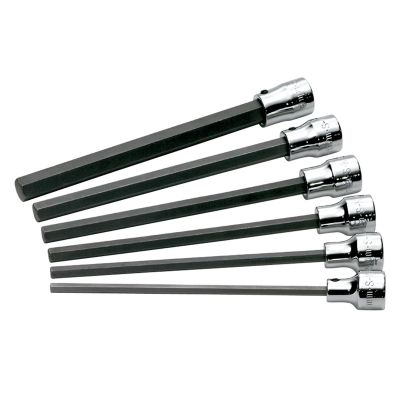 SKT19726 image(0) - SOCKET HEX BIT SET 3/8IN. DRIVE 6PC METRIC LONG