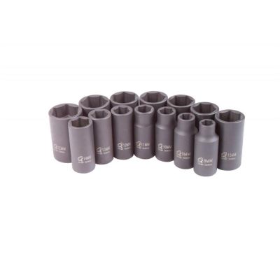 SUN321MRD image(0) - 3/8" Dr. 21mm Semi-Deep Impact Socket