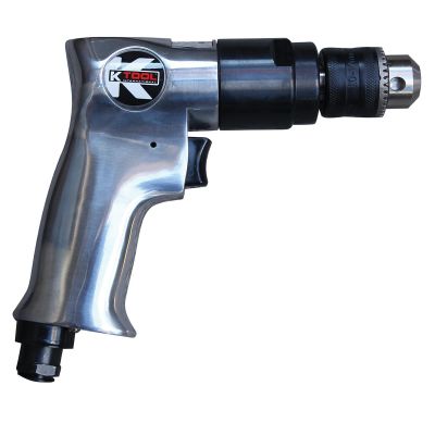 KTI84228 image(0) - 3/8" Pistol Air Drill, 0.5 HP, 2000 RPM, 4 CFM, Reversible, 90 PSI