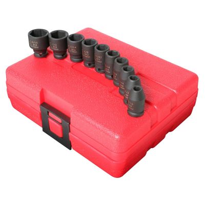 SUN1810 image(0) - SOCKET SET IMPACT 1/4IN. DRIVE 10 PC. STD. SAE