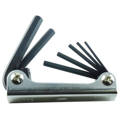 KTI71475 image(0) - 7-Piece Folding Metric Hex Bit Set