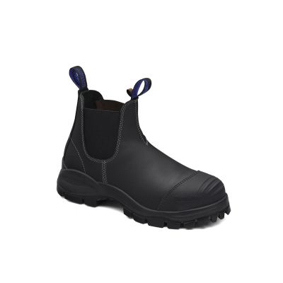 BLU990-110 image(0) - Steel Toe Slip-On Elastic Side Boots w/ Kick Guard, Black