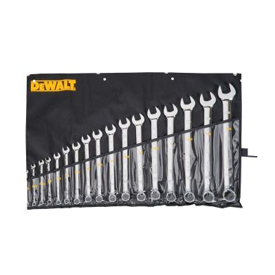 DWTDWMT19234 image(0) - DEWALT 17PC SAE COMBO WRENCH SET