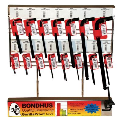 BND18289 image(0) - 15PC MET Hex Key Metal Display Rack