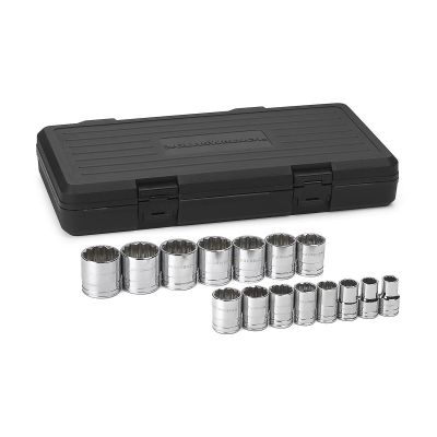 KDT80731 image(0) - 15 PC 1/2" DR SAE 12 PT SOCKET SET