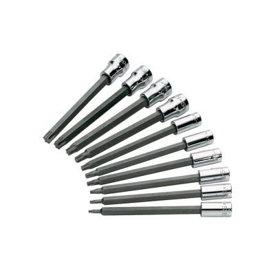 SKT84220 image(0) - SOCKET SET TORX 10PC 1/4 & 3/8IN. DRIVES 4IN. LEN