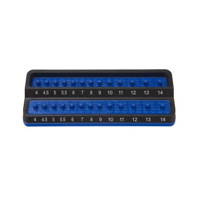 MTSPSH25M-BLU image(0) - 1/4 in. Metric Peg Socket Holder, Blue