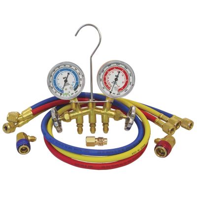 MSC66773 image(0) - GUAGE SET DUAL BRASS 72" HOSES