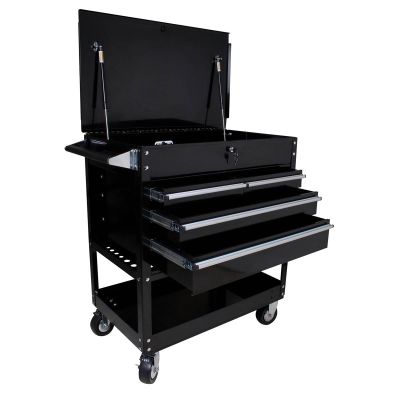 SUN8054BK image(0) - 4 DRAWER PROFESSIONAL CART BLACK