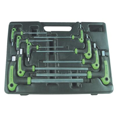 AST1025 image(0) - T-HANDLE BALL END SAE WRENCH SET 9 PC.