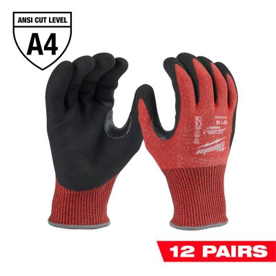 MLW48-22-8946B image(0) - 12 Pair Cut Level 4 Nitrile Dipped Gloves - M