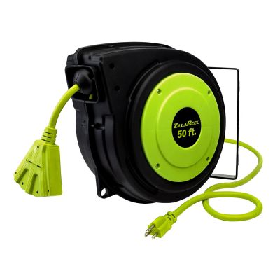LEGE8140503 image(0) - Electrical Cord Reel 14-3AWG 50' triple tap