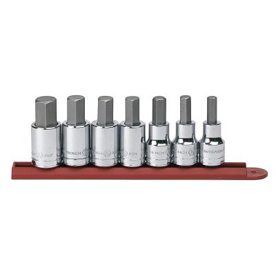 KDT80721 image(0) - 7PC 1/2" DRIVE SAE HEX BIT SOCKET SET