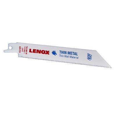 LEX20568 image(0) - RECIP BLADES 5PK, 624R, BI-METAL, 6" LONG, 24 TPI
