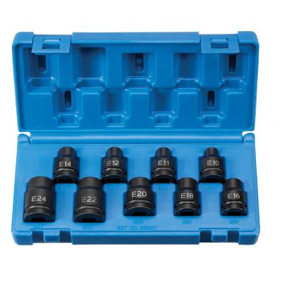 GRE1319ET image(0) - 1/2" DR 9PC EXTERNAL TORQ SET