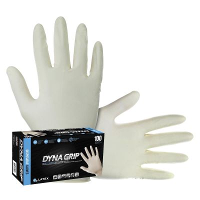 SAS650-1003 image(0) - 100-pk of Dyna Grip PF Exam Grade Gloves, L