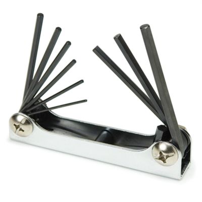 TIT12703 image(0) - 9PC FOLDING SAE HEX KEY SET
