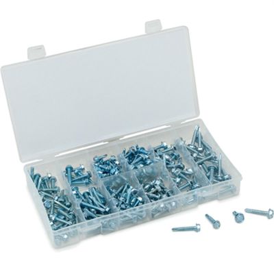 TIT45220 image(0) - 200-PC HEX HEAD DRILL SCREW ASSORTME