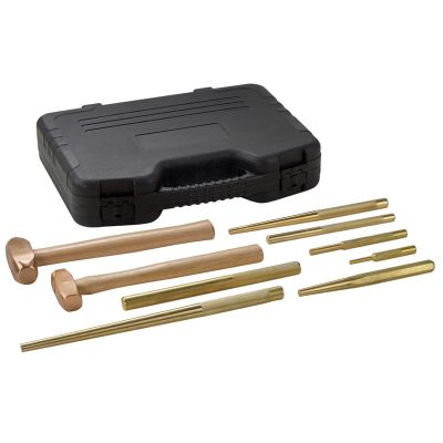 OTC4629 image(0) - 9-Piece Brass Hammer and Punch Set
