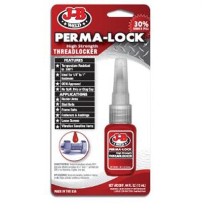 JBW27113 image(0) - J-B Weld Perma-Lock 13ml. Red Threadlocker