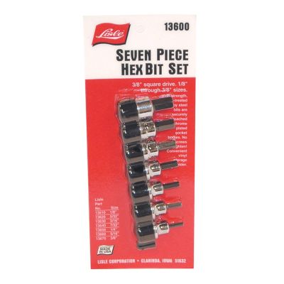 LIS13600 image(0) - SOCKET HEX BIT SET 3/8IN. DR 7PC SAE 1/8 TO 3/8IN