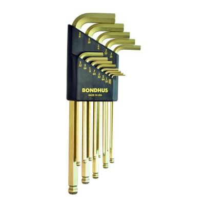 BND37937 image(0) - BALLEND L-WRENCH INCH SET 13 SIZES .050 THRU 3/8"