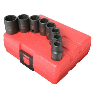 SUN3651 image(0) - SOCKET SET IMPACT 3/8IN. DRIVE 8 PC METRIC 6 POINT