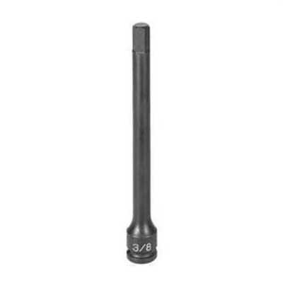 GRE19086M image(0) - SOC 8MM 3/8D IMP HEX LG MALE BLK
