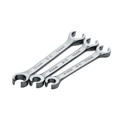 SKT373 image(0) - WRENCH SET FLARE NUT 3 PC METRIC HI POLISH