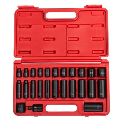 SUN3325 image(0) - SOCKET SET, 3/8" DRIVE SAE IMPACT SET 25 PCS