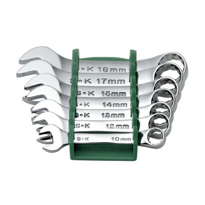SKT86247 image(0) - WRENCH SET COMBINATION 7 PC METRIC SHORT HI POLISH
