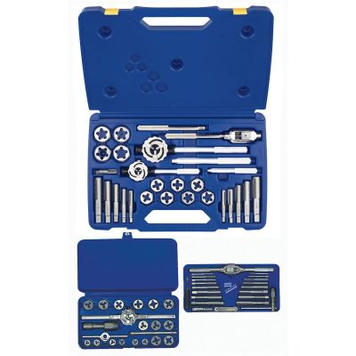 HAN97606 image(0) - 66 PC. FRACTIONAL TAP & HEX DIE SET