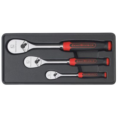 KDT81207F image(0) - 3 Pc. Ratchet Set w/Cushion Grip