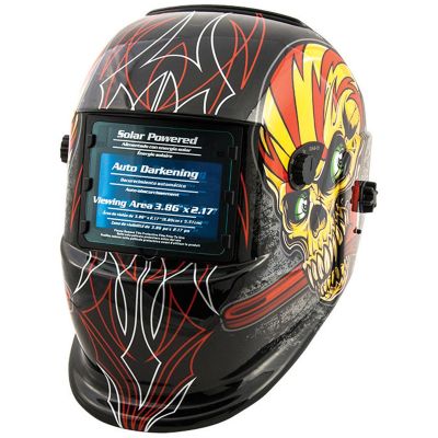 TIT41283 image(0) - Auto Darkening Welding Helmet - Skull A