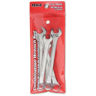 TIT17385 image(0) - 5PC METRIC COMBINATION WRENCH SET