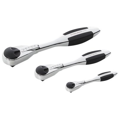 JSP98860 image(0) - 3pc 160 Tooth Cobra Ratchet Set (1/4", 3/8", 1/2")