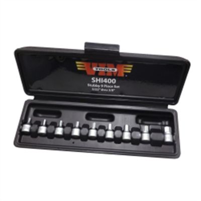 VIMSHI400 image(0) - 9 Piece 1/4" Drive SAE 3/32" - 3/8" Stubby Hex Bit Set