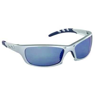 SAS542-0209 image(0) - GTR Safety Glases w/ Silver Frames and Ice Blue Mirror Lens in Polybag